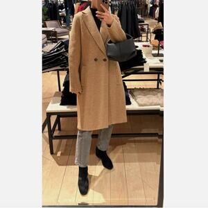J.CREW Daphne coat boiled wool topcoat in tan